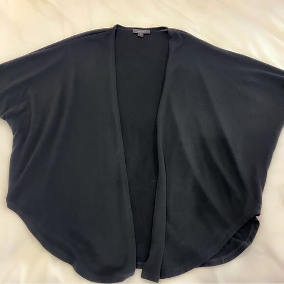 Karen Kane Black Open Front Cardigan Hi Low Dolman Sleeve Stretch Knit Small - Picture 9 of 9